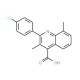 2-(4-Chlorophenyl)-3,8-dimethylquinoline-4-carboxylic acid - chemical structure image