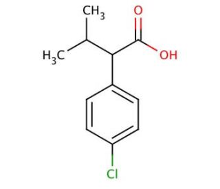 2-(4-Chlorophenyl)-3-methylbutyric acid (CAS 2012-74-0) - chemical structure image