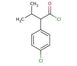 2-(4-Chlorophenyl)-3-methylbutyryl chloride (CAS 51631-50-6) - chemical structure image