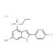 2-(4-chlorophenyl)-4-(propane-1-sulfonyl)-1H-indol-6-amine hydrochloride - chemical structure image