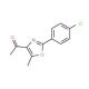 2-(4-chlorophenyl)-5-methyl-1,3-oxazole-4-carboxylic acid (CAS 2940-23-0) - chemical structure image