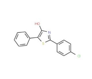 2-(4-Chlorophenyl)-5-phenyl-1,3-thiazol-4-ol (CAS 65752-50-3) - chemical structure image