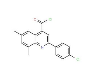 2-(4-chlorophenyl)-6,8-dimethylquinoline-4-carbonyl chloride - chemical structure image