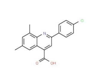 2-(4-Chlorophenyl)-6,8-dimethylquinoline-4-carboxylic acid - chemical structure image