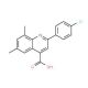 2-(4-Chlorophenyl)-6,8-dimethylquinoline-4-carboxylic acid - chemical structure image