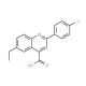 2-(4-chlorophenyl)-6-ethylquinoline-4-carboxylic acid - chemical structure image