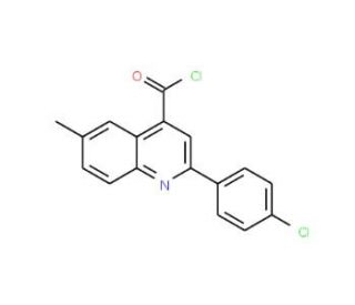 2-(4-chlorophenyl)-6-methylquinoline-4-carbonyl chloride - chemical structure image