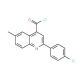 2-(4-chlorophenyl)-6-methylquinoline-4-carbonyl chloride - chemical structure image