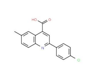 2-(4-Chlorophenyl)-6-methylquinoline-4-carboxylic acid - chemical structure image