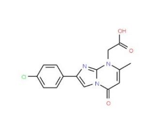 2-(4-Chlorophenyl)-7-methyl-5-oxo-5H-imidazo[1,2-a]pyrimidine-8-acetic acid - chemical structure image