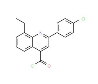 2-(4-chlorophenyl)-8-ethylquinoline-4-carbonyl chloride - chemical structure image