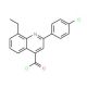 2-(4-chlorophenyl)-8-ethylquinoline-4-carbonyl chloride - chemical structure image