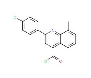 2-(4-chlorophenyl)-8-methylquinoline-4-carbonyl chloride - chemical structure image