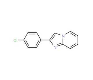 2-(4-Chlorophenyl)imidazo[1,2-a]pyridine (CAS 38922-74-6) - chemical structure image