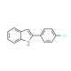 2-(4-Chlorophenyl)indole (CAS 1211-35-4) - chemical structure image