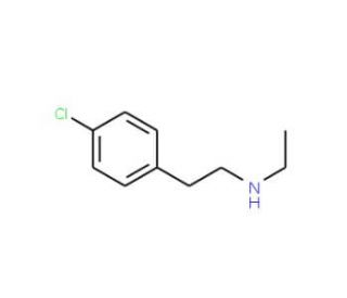 2-(4-Chlorophenyl)-N-ethyl-1-ethanamine - chemical structure image