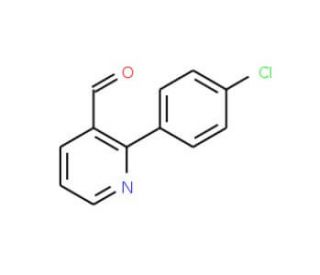 2-(4-Chlorophenyl)nicotinaldehyde - chemical structure image
