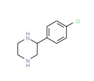 2-(4-Chlorophenyl)piperazine (CAS 91517-25-8) - chemical structure image