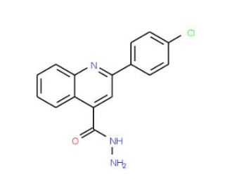 2-(4-Chlorophenyl)quinoline-4-carbohydrazide - chemical structure image