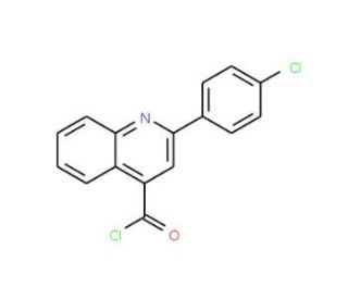2-(4-chlorophenyl)quinoline-4-carbonyl chloride - chemical structure image