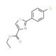 2-(4-Chlorophenyl)thiazole-4-carboxylic acid ethyl ester (CAS 61786-00-3) - chemical structure image