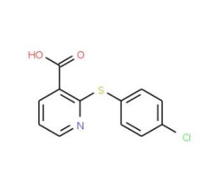 2-(4-Chlorophenylthio)nicotinic acid (CAS 955-54-4) - chemical structure image
