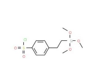 2-(4-Chlorosulfonylphenyl)ethyltrimethoxysilane (CAS 126519-89-9) - chemical structure image