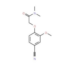 2-(4-cyano-2-methoxyphenoxy)-N,N-dimethylacetamide - chemical structure image