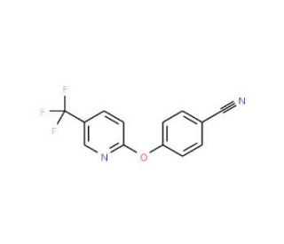 2-(4-Cyanophenoxy)-5-(trifluoromethyl)pyridine (CAS 175277-01-7) - chemical structure image