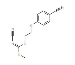 [2-(4-Cyanophenoxy)ethyl]methyl-cyanocarbonimidodithioate - chemical structure image
