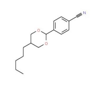 2-(4-Cyanophenyl)-5-n-pentyl-1,3-dioxane (CAS 74800-62-7) - chemical structure image