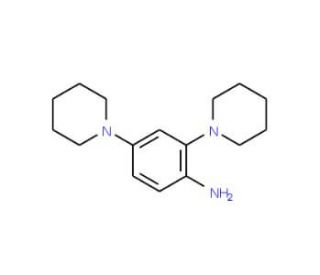 2,4-Di-piperidin-1-yl-phenylamine - chemical structure image
