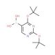 2,4-Di(tert-butoxy)pyrimidine-5-boronic acid (CAS 306935-93-3) - chemical structure image
