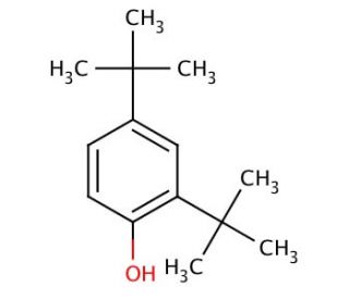 2,4-Di-tert-butylphenol (CAS 96-76-4) - chemical structure image