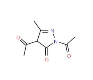 2,4-Diacetyl-5-methyl-2,4-dihydro-3H-pyrazol-3-one - chemical structure image