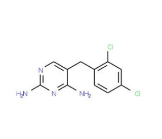 2,4-Diamino-5-(2,4-dichlorobenzyl)pyrimidine (CAS 65321-42-8) - chemical structure image