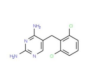 2,4-Diamino-5-(2,6-dichlorobenzyl)pyrimidine - chemical structure image