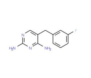 2,4-Diamino-5-(3-fluorobenzyl)pyrimidine (CAS 69945-57-9) - chemical structure image