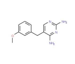 2,4-Diamino-5-(3-methoxybenzyl)pyrimidine (CAS 59481-28-6) - chemical structure image