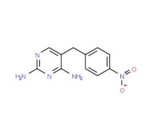 2,4-Diamino-5-(4-nitrobenzyl)pyrimidine (CAS 69945-52-4) - chemical structure image