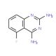 2,4-Diamino-5-fluoroquinazoline (CAS 119584-70-2) - chemical structure image