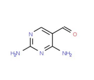 2,4-Diamino-5-formylpyrimidine (CAS 20781-06-0) - chemical structure image