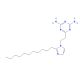 2,4-Diamino-6-[2-(2-undecyl-1-imidazolyl)ethyl]-1,3,5-triazine (CAS 50729-75-4) - chemical structure image