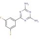 2,4-Diamino-6-(3,5-difluorophenyl)-1,3,5-triazine (CAS 870704-12-4) - chemical structure image