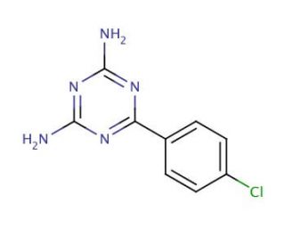 2,4-Diamino-6-(4-chlorophenyl)-1,3,5-triazine (CAS 4514-53-8) - chemical structure image
