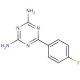 2,4-Diamino-6-(4-fluorophenyl)-1,3,5-triazine (CAS 30530-44-0) - chemical structure image