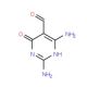 2,4-Diamino-6-hydroxy-pyrimidine-5-carbaldehyde (CAS 88075-70-1) - chemical structure image