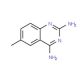 2,4-Diamino-6-methylquinazoline (CAS 1955-61-9) - chemical structure image
