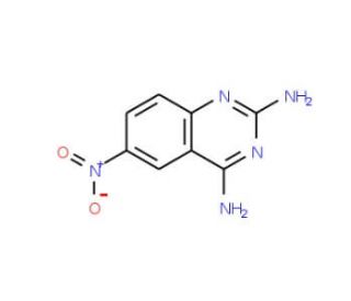 2,4-Diamino-6-nitroquinazoline (CAS 7154-34-9) - chemical structure image
