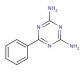 2,4-Diamino-6-phenyl-1,3,5-triazine (CAS 91-76-9) - chemical structure image